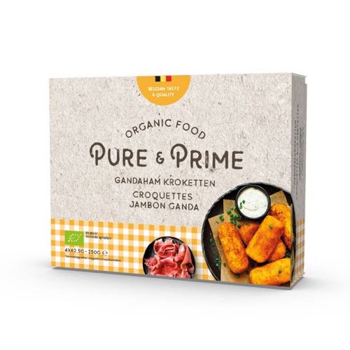 Pure & Prime Croquettes jambon ganda bio 4x62.5g